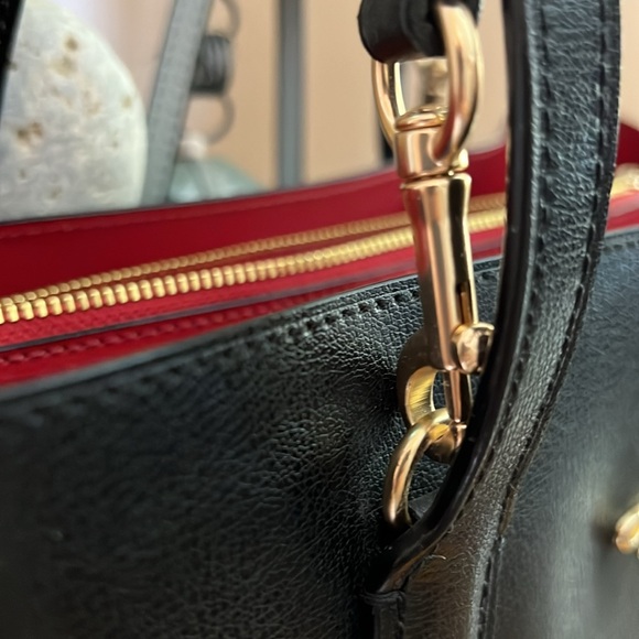 COACH 2-WAY BLACK REVERSIBLE CROSSBODY- TOTE PRISTINE - Picture 16 of 17